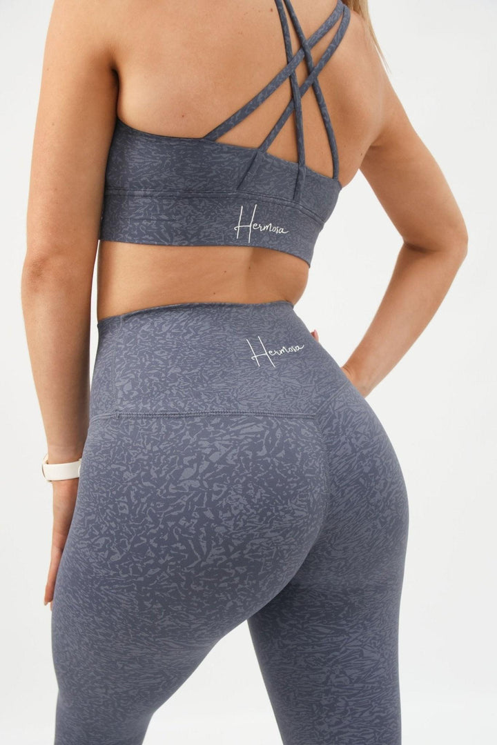 Raven Active Blue Sports Bra - Back Shot