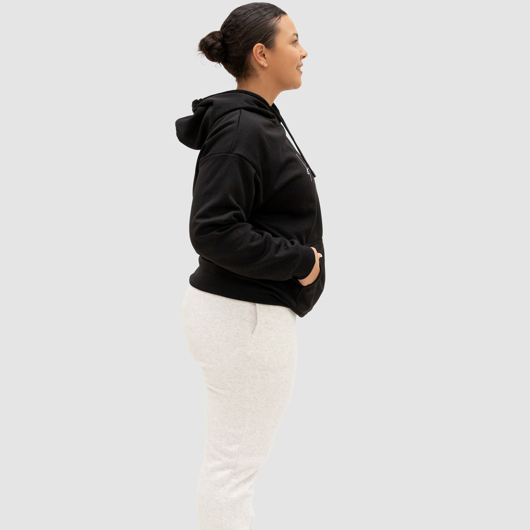 Hoodie Black Womens | Hermosa Signature collection