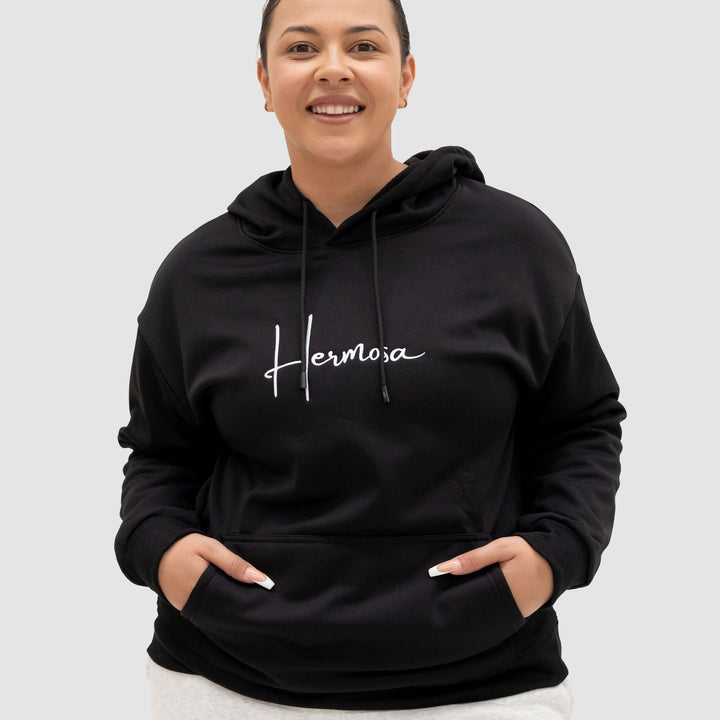 Hoodie Black Womens | Hermosa Signature collection