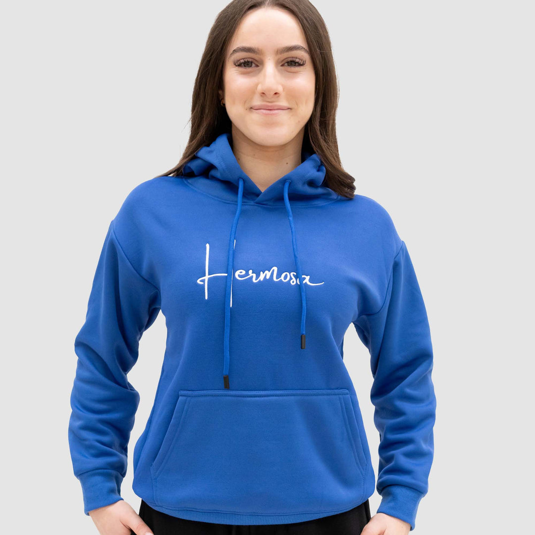 Hoodie Royal Blue Womens | Hermosa Signature collection