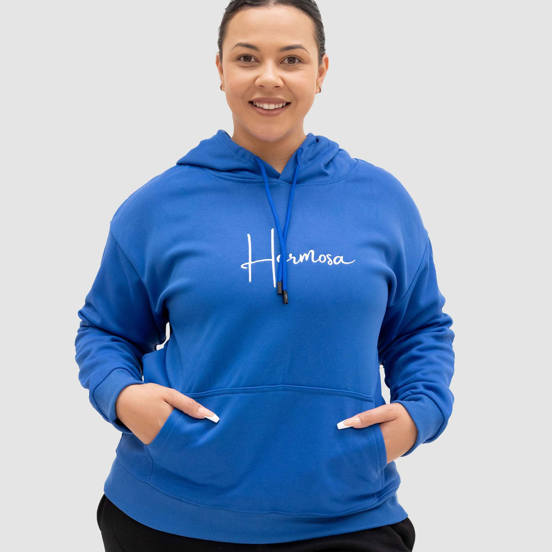 Hoodie Royal Blue Womens | Hermosa Signature collection