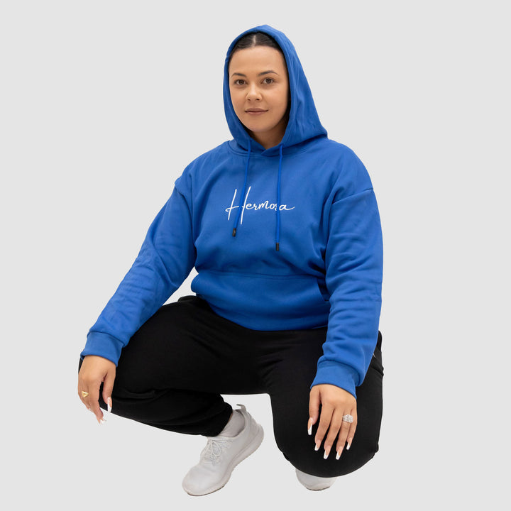 Hoodie Royal Blue Womens | Hermosa Signature collection