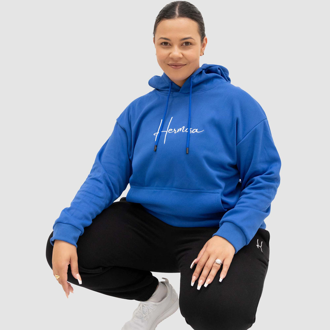 Hoodie Royal Blue Womens | Hermosa Signature collection